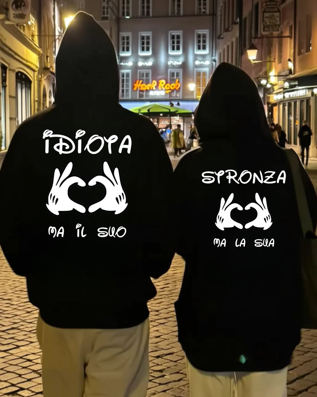 Idiota / Stronza - Cuddle Hoodie Bundle Outfit ITA.