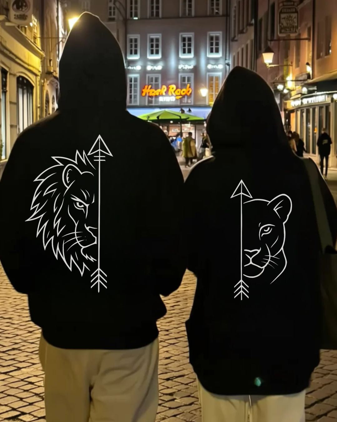 Famille de lions- Cuddle Hoodie Bundle Outfit FR.