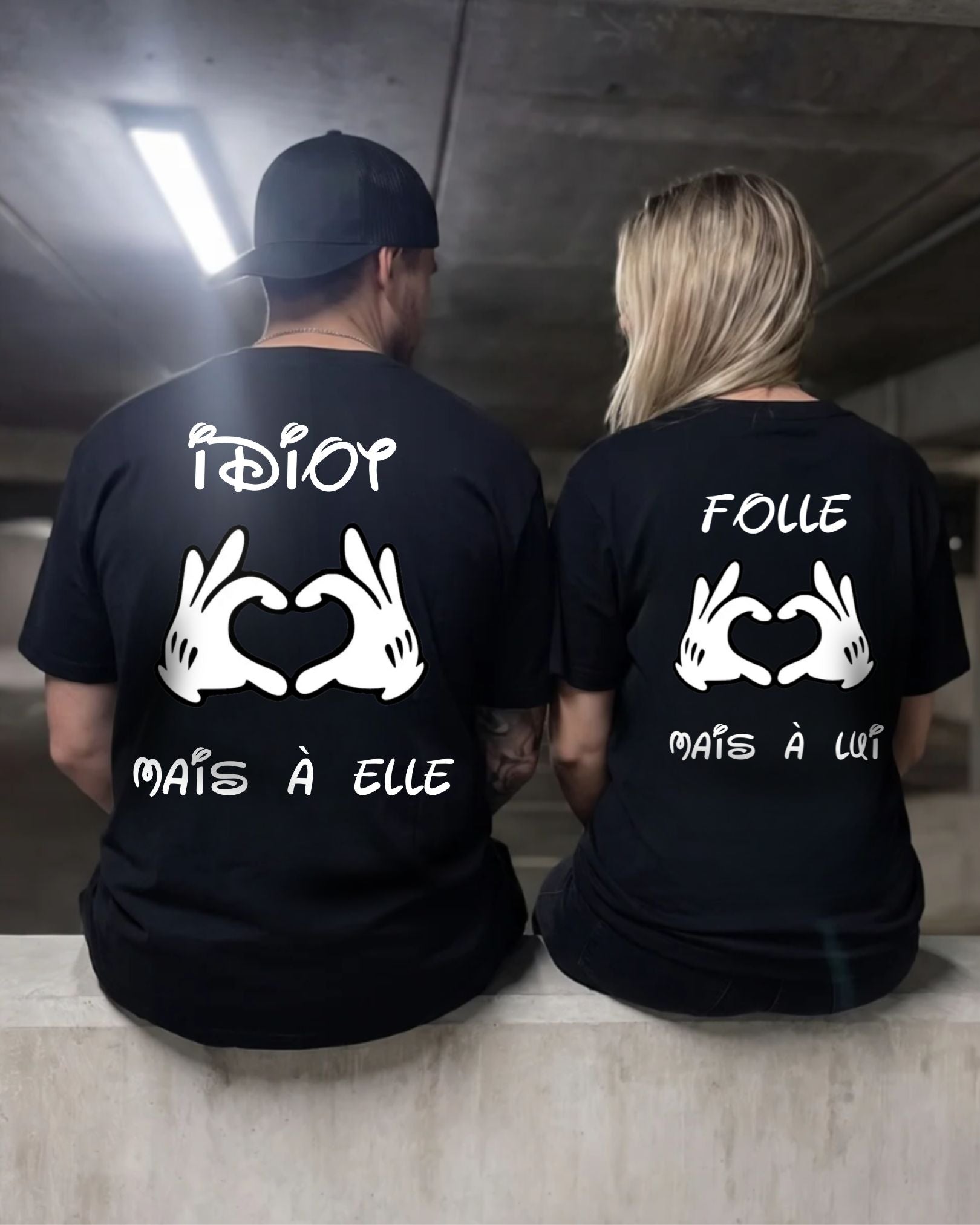 Folle Mais À Lui / Idiot Mais À Elle Mains - Couple Shirt Bundle