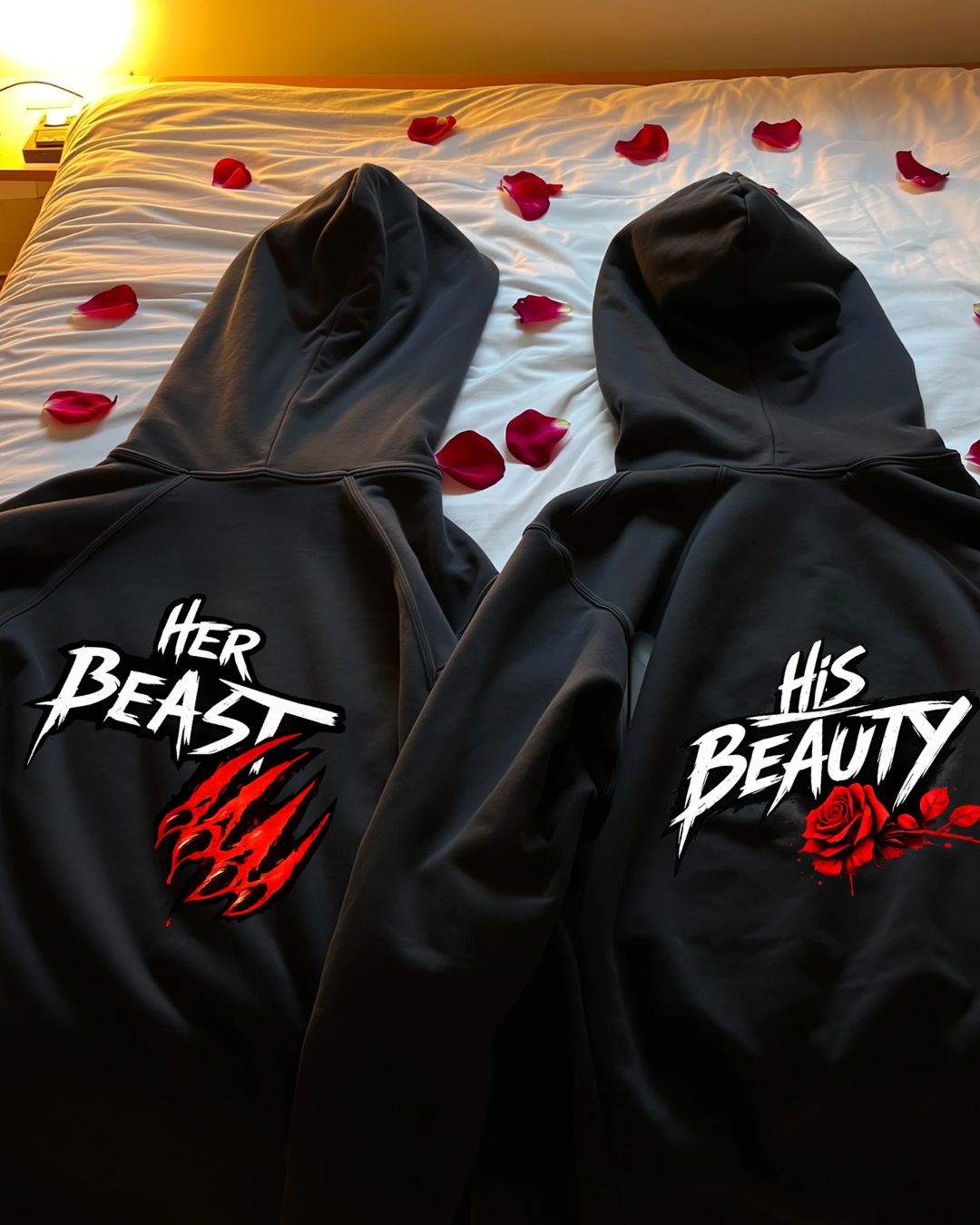 his beauty / her beast - Cuddle Hoodie Bundle