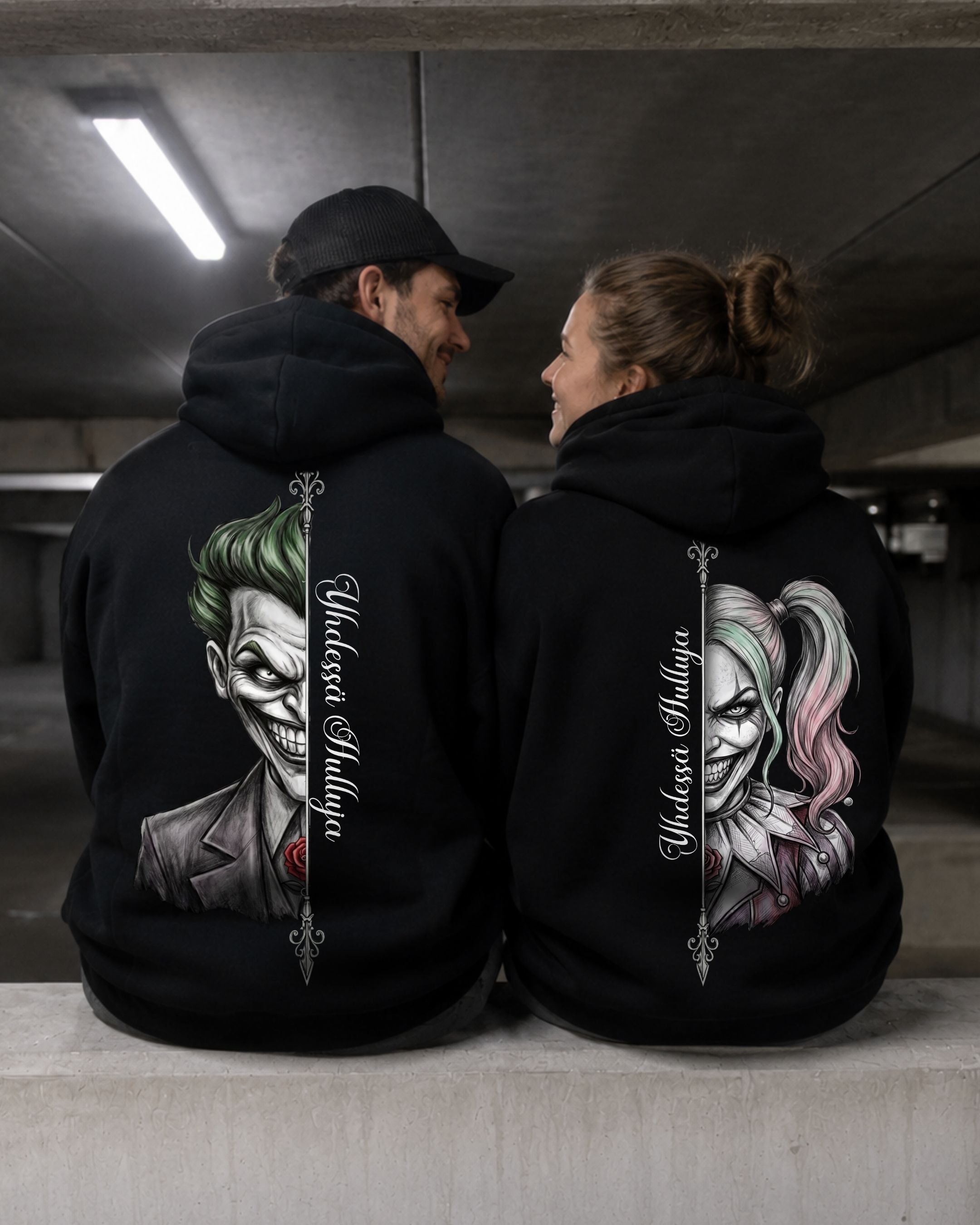 Yhdessä Hulluja Real - Couple Hoodie Bundle