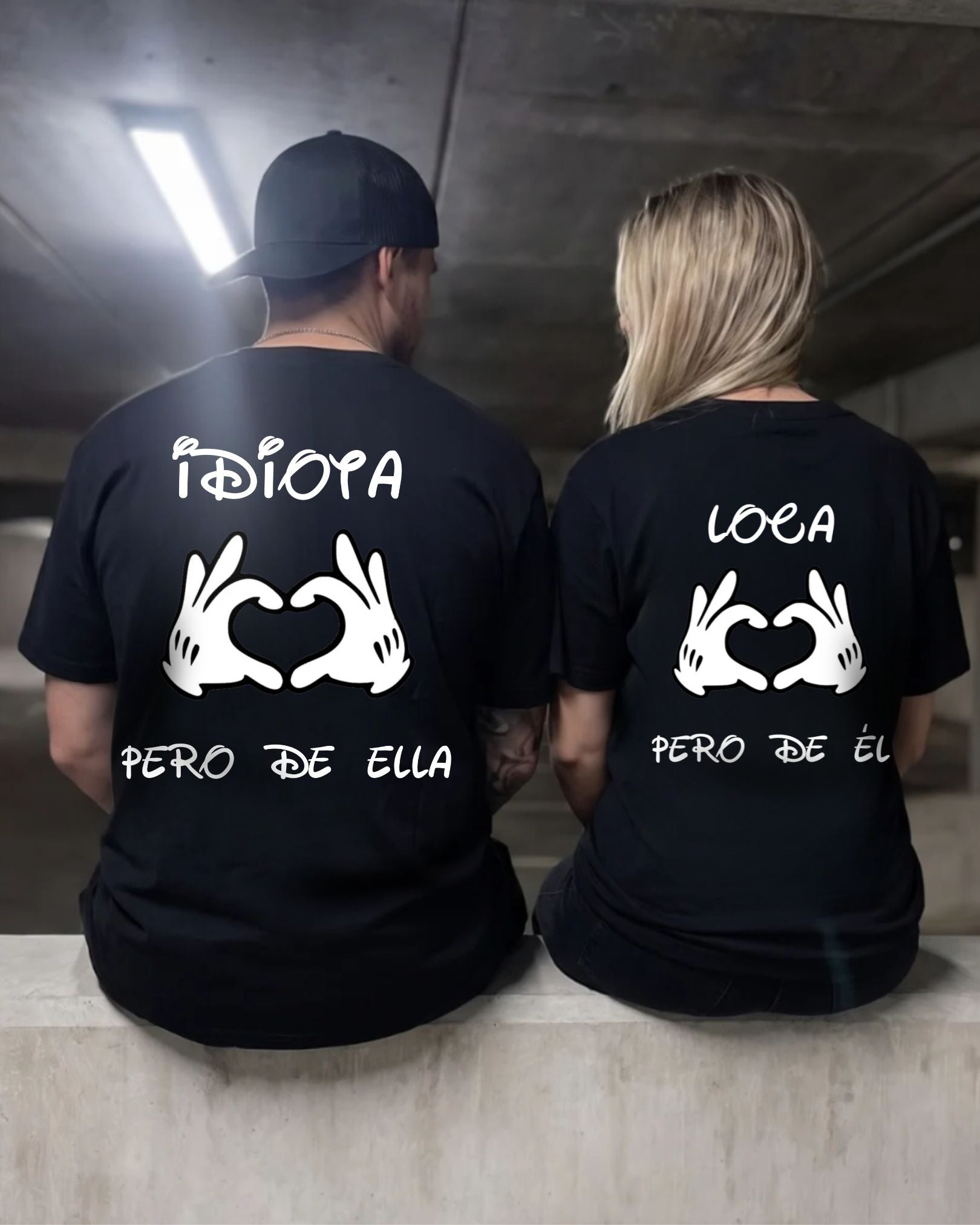 Loca Pero De Él / Idiota Pero De Ella Manos - Couple Shirt Bundle