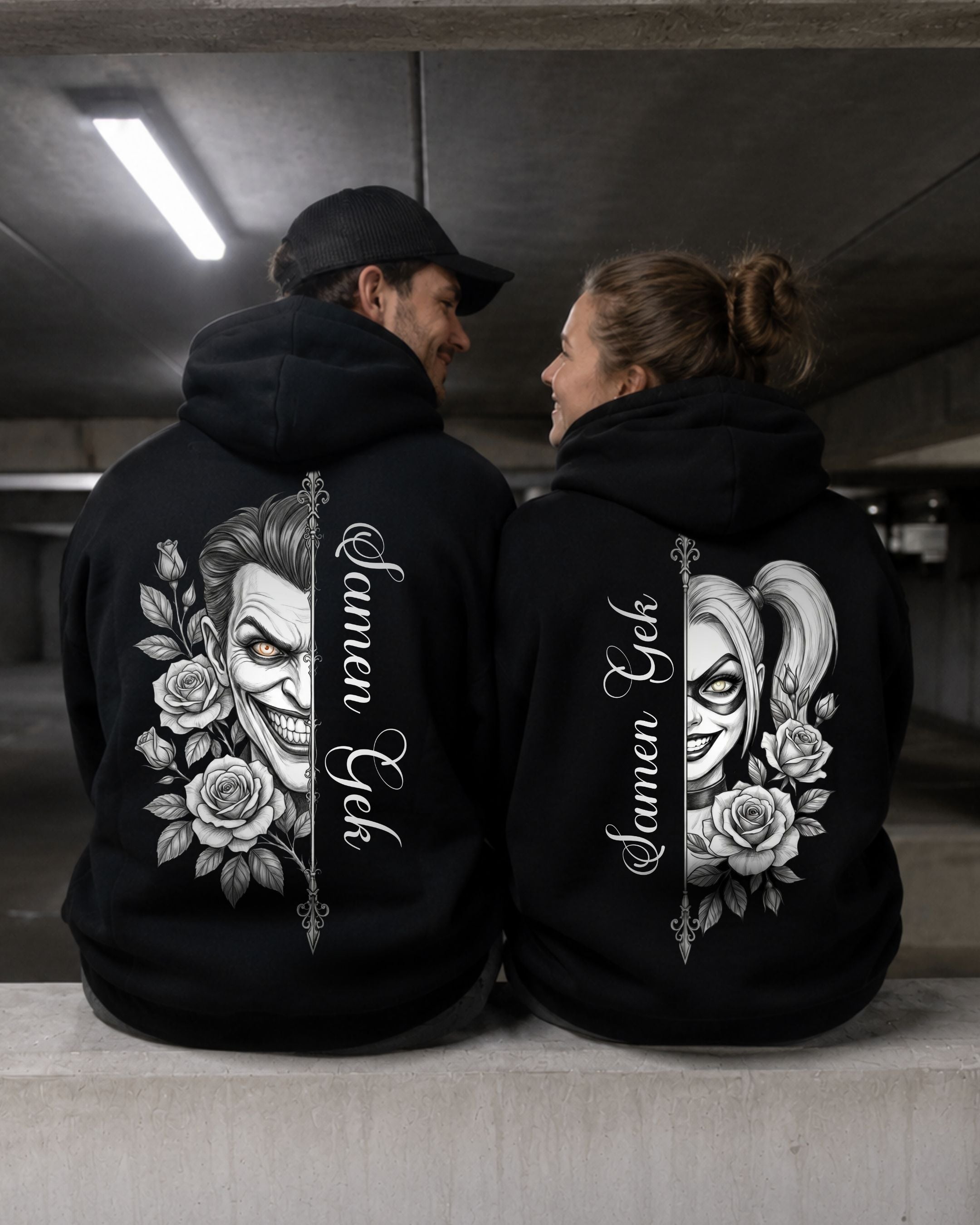 Samen Gek B&W - Couple Hoodie Bundle