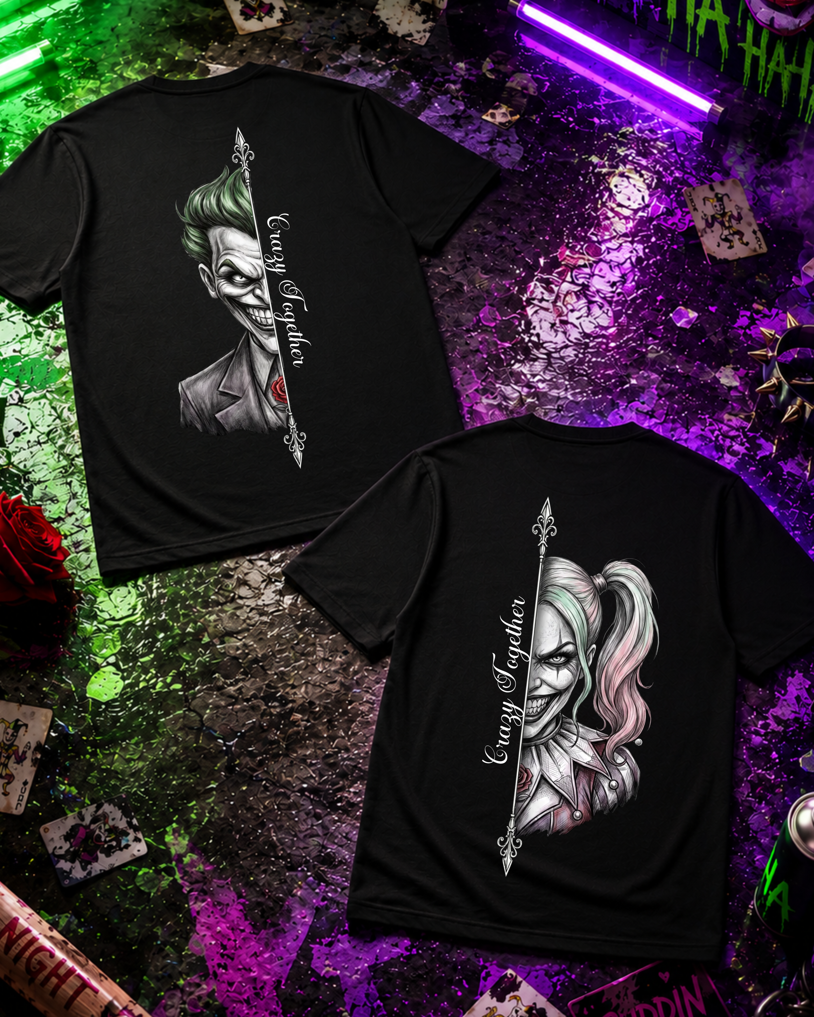 Crazy Together Real - Couple Shirt Bundle