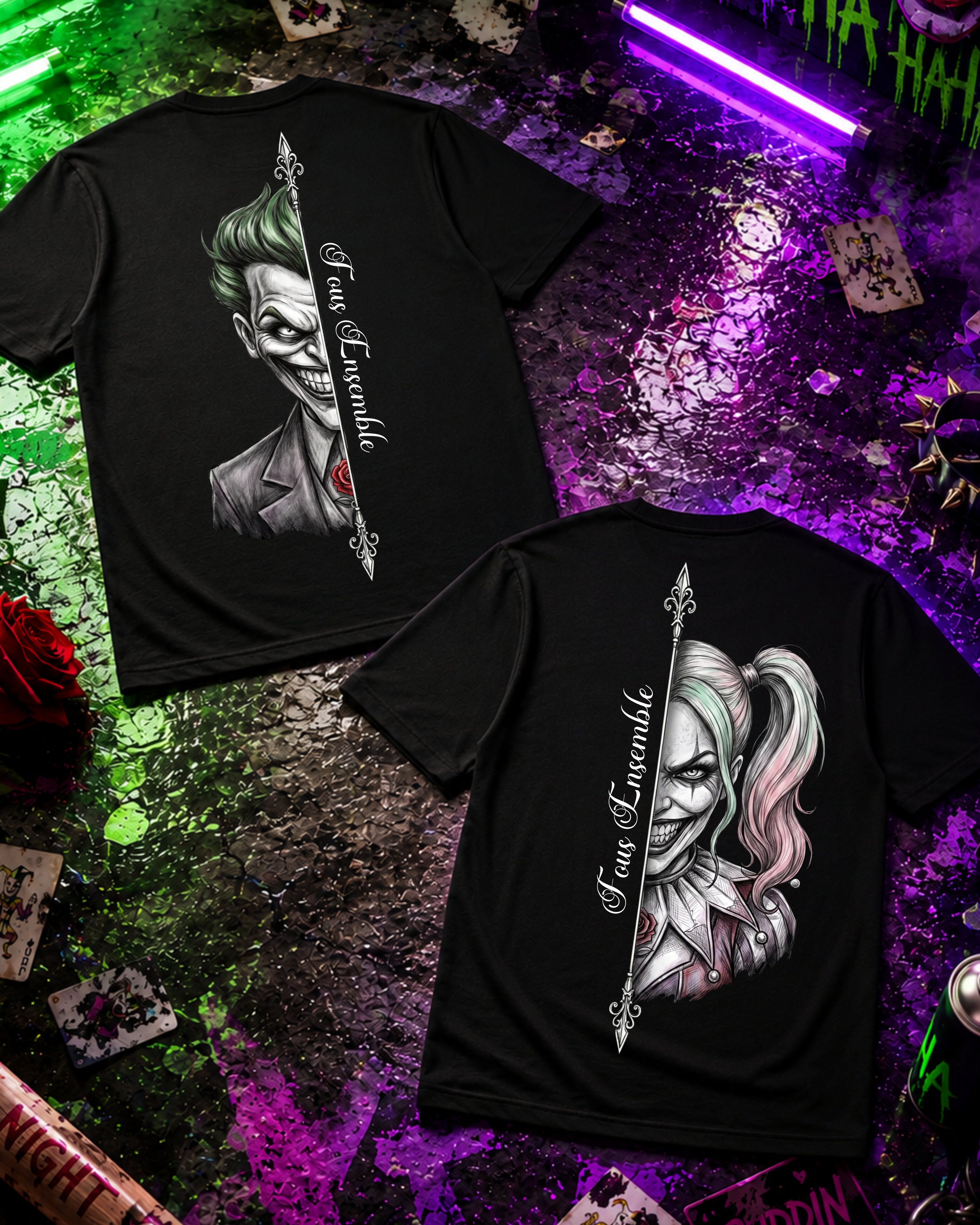 Fous Ensemble Real - Couple Shirt Bundle