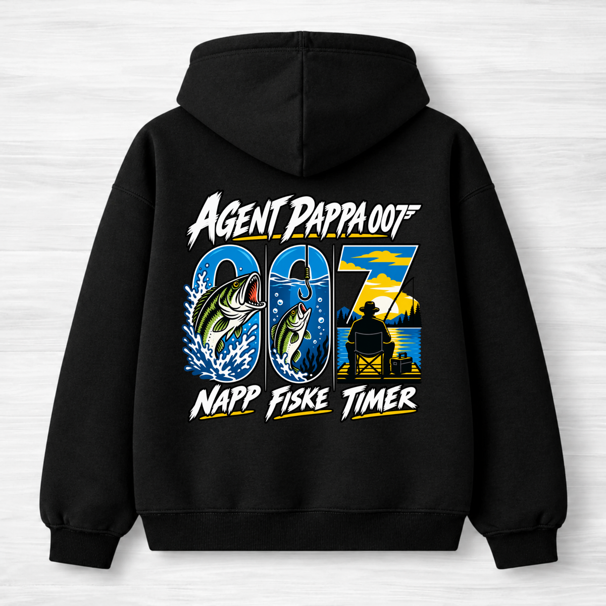 Agent Pappa - Hoodie Unisex Backprint