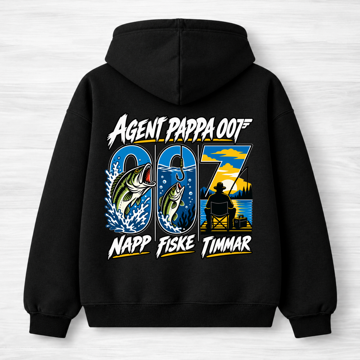Agent Pappa - Hoodie Unisex Backprint