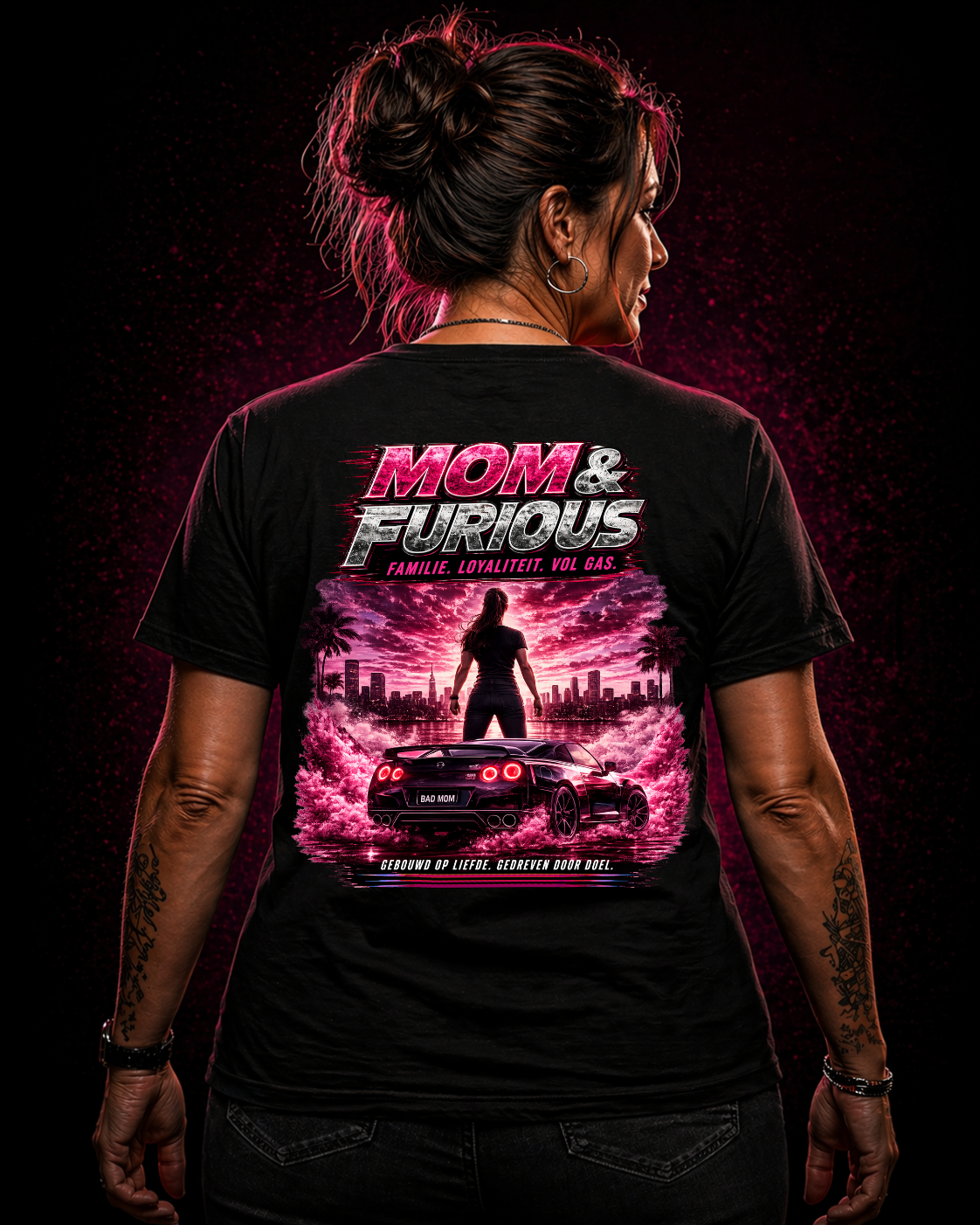 Mom & Furious - Shirt Unisex Backprint