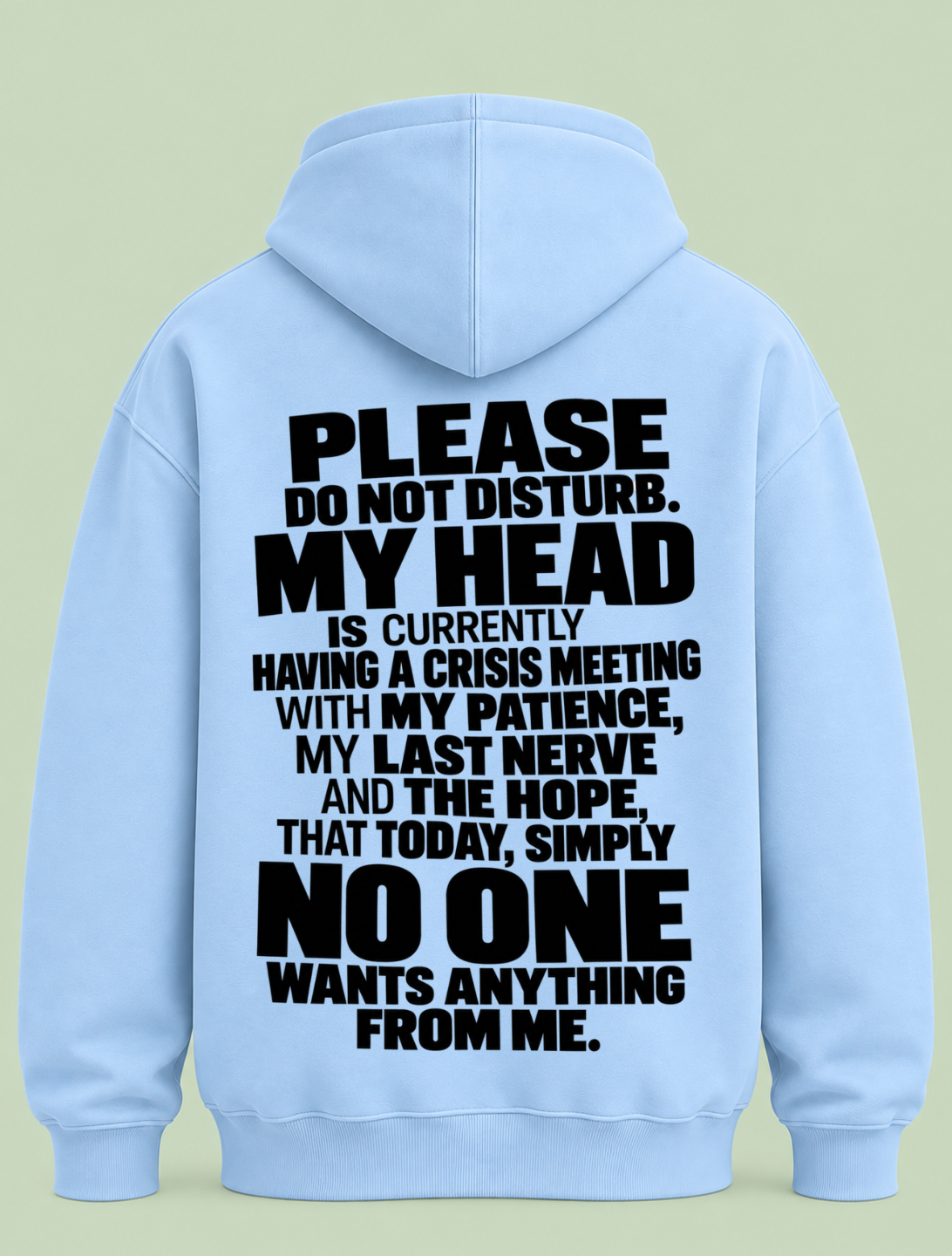 do not disturb - Hoodie Unisex Backprint