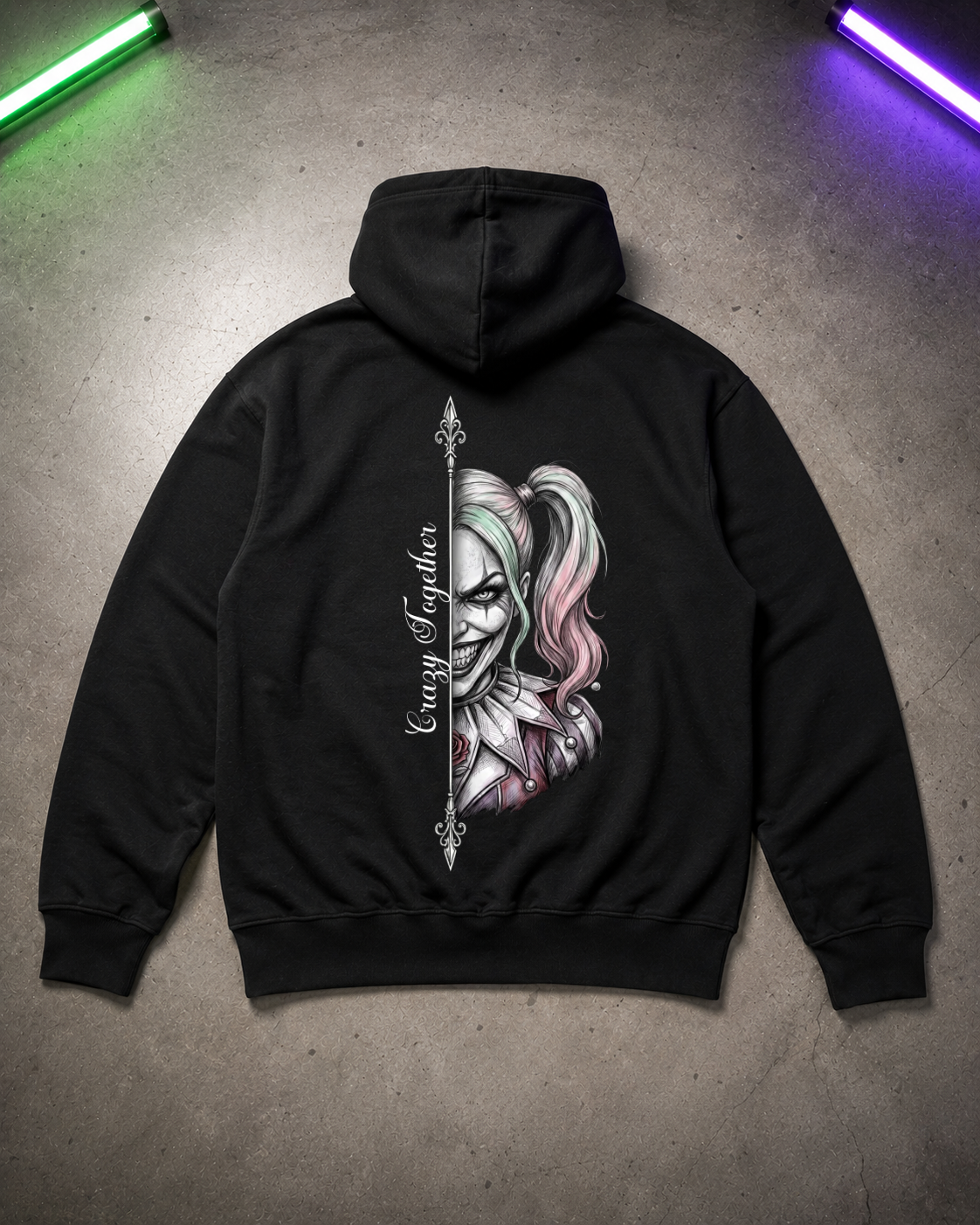 Crazy Together 1 - Hoodie Unisex Backprint ***