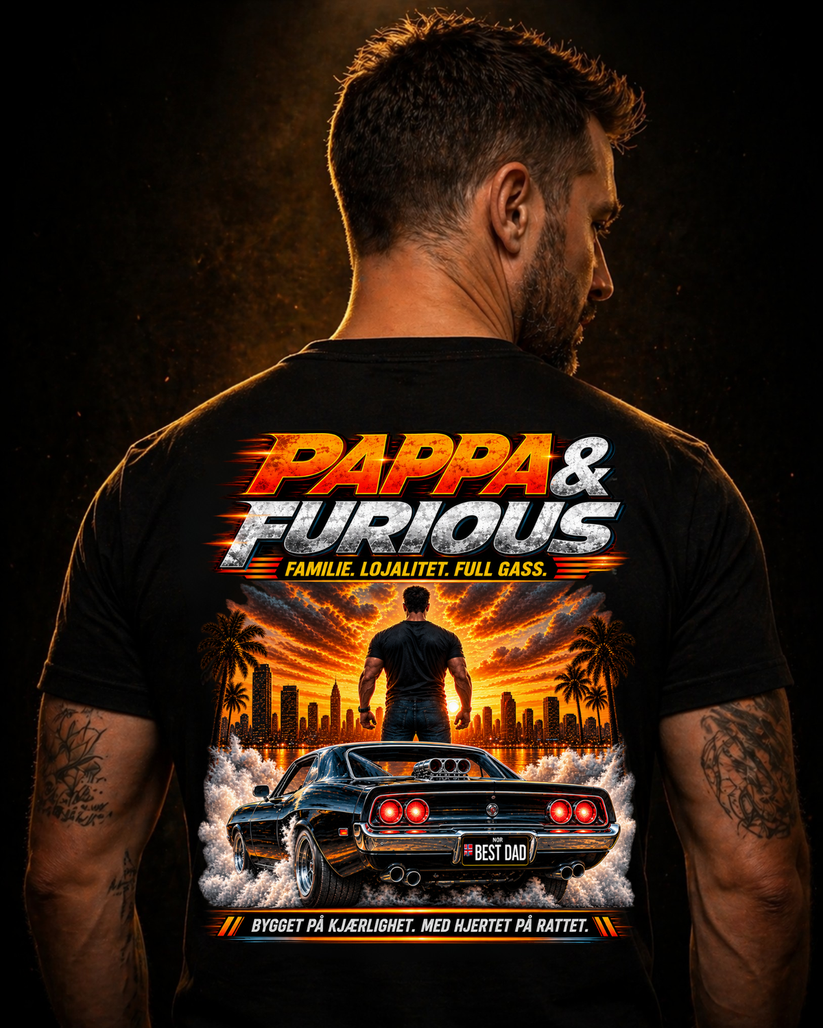 Pappa & Furious - Shirt Unisex Backprint (NW)