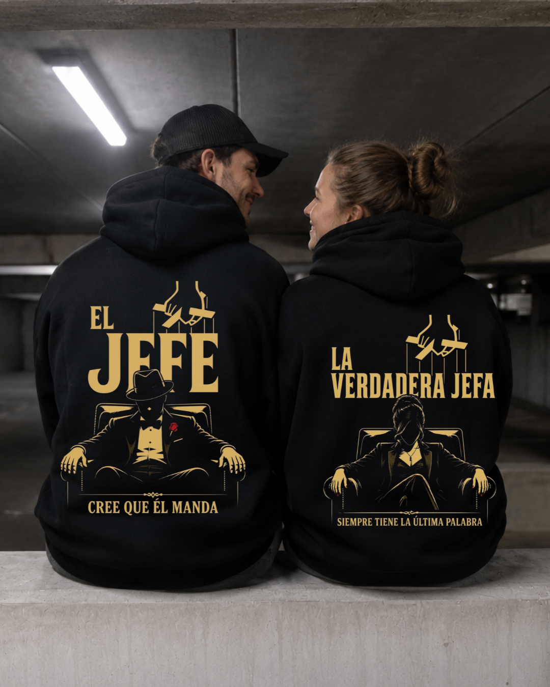 Jefe / Jefa - Couple Hoodie Bundle