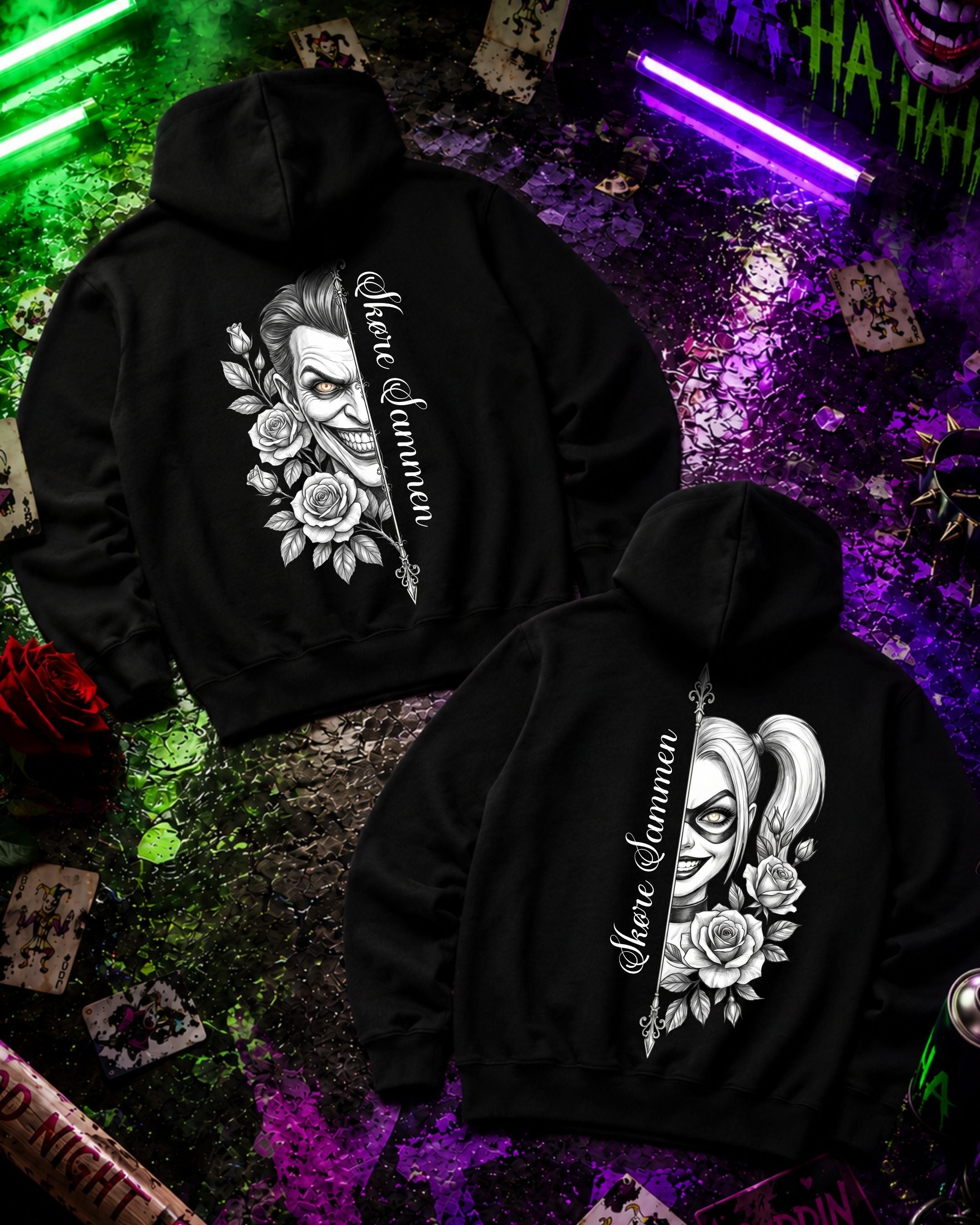 Skore Sammen B&W - Couple Hoodie Bundle