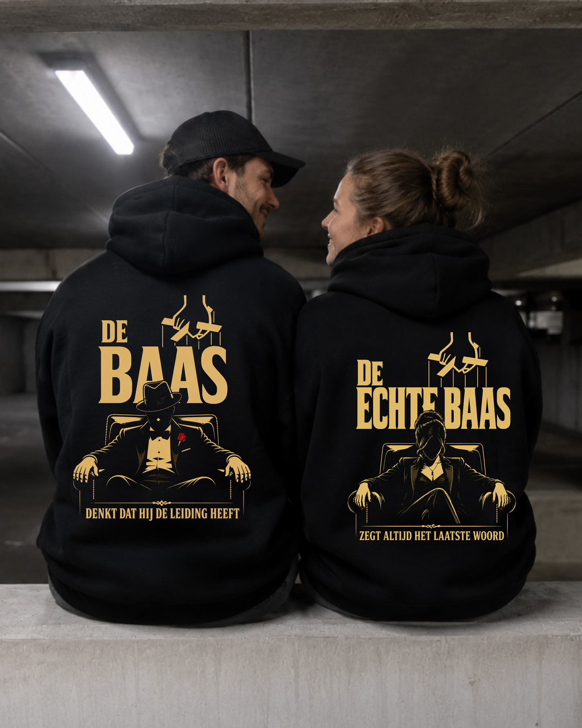 Baas / Echte Baas - Couple Hoodie Bundle