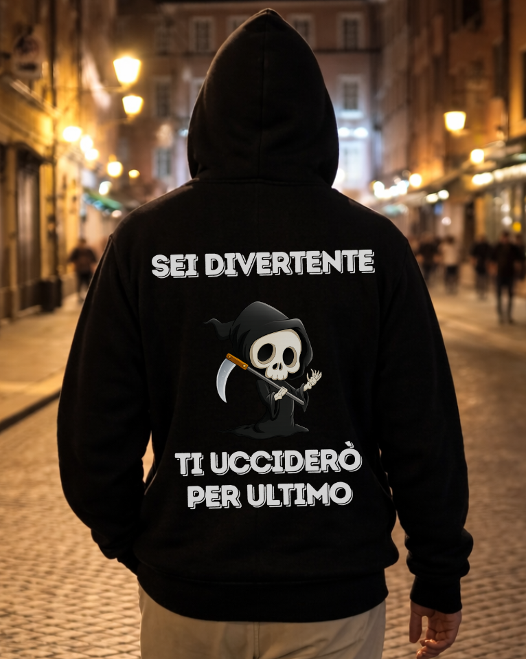 Sei Divertente - Hoodie Unisex rugafdruk ITA.