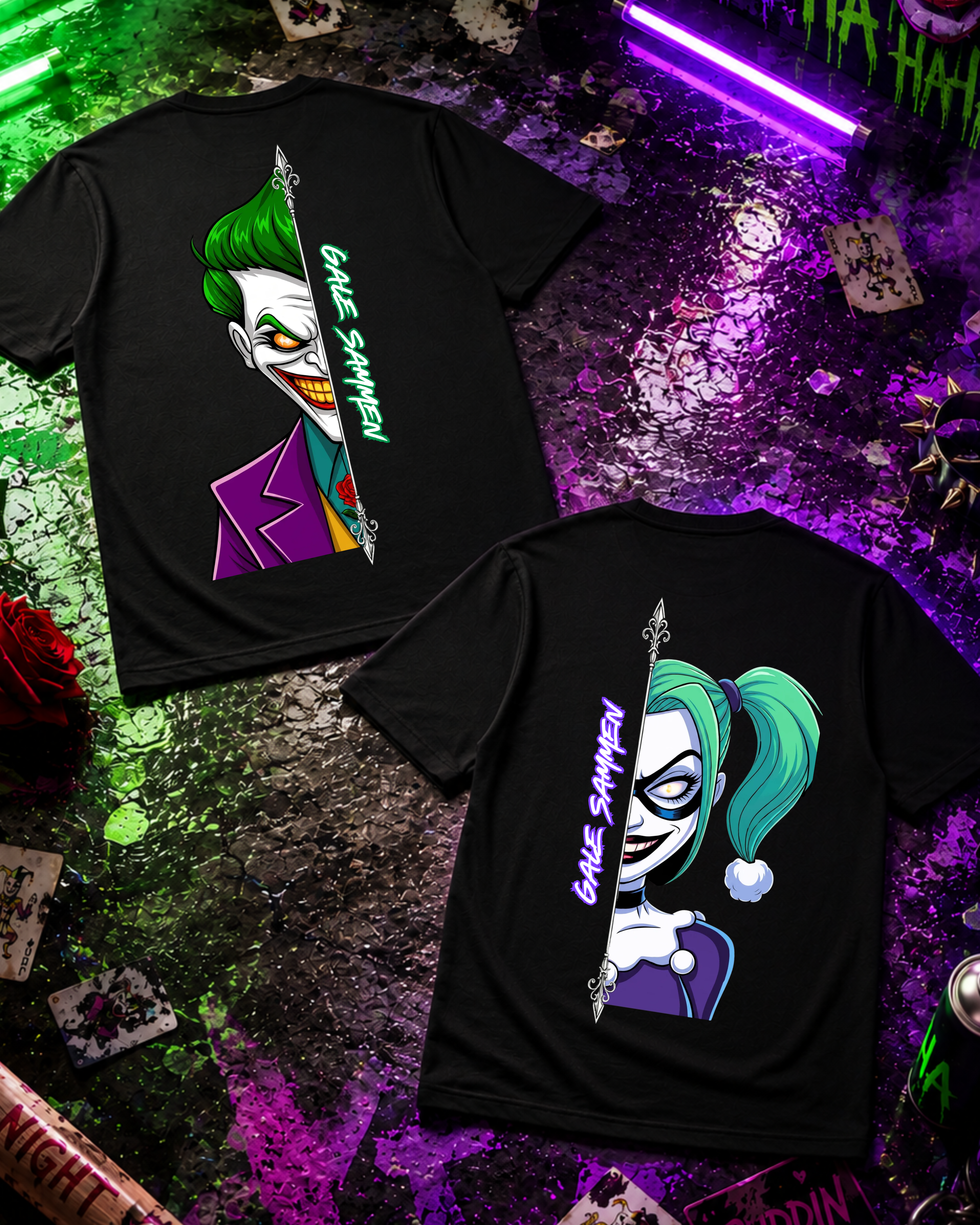 Gale Sammen Cartoon - Couple Shirt Bundle
