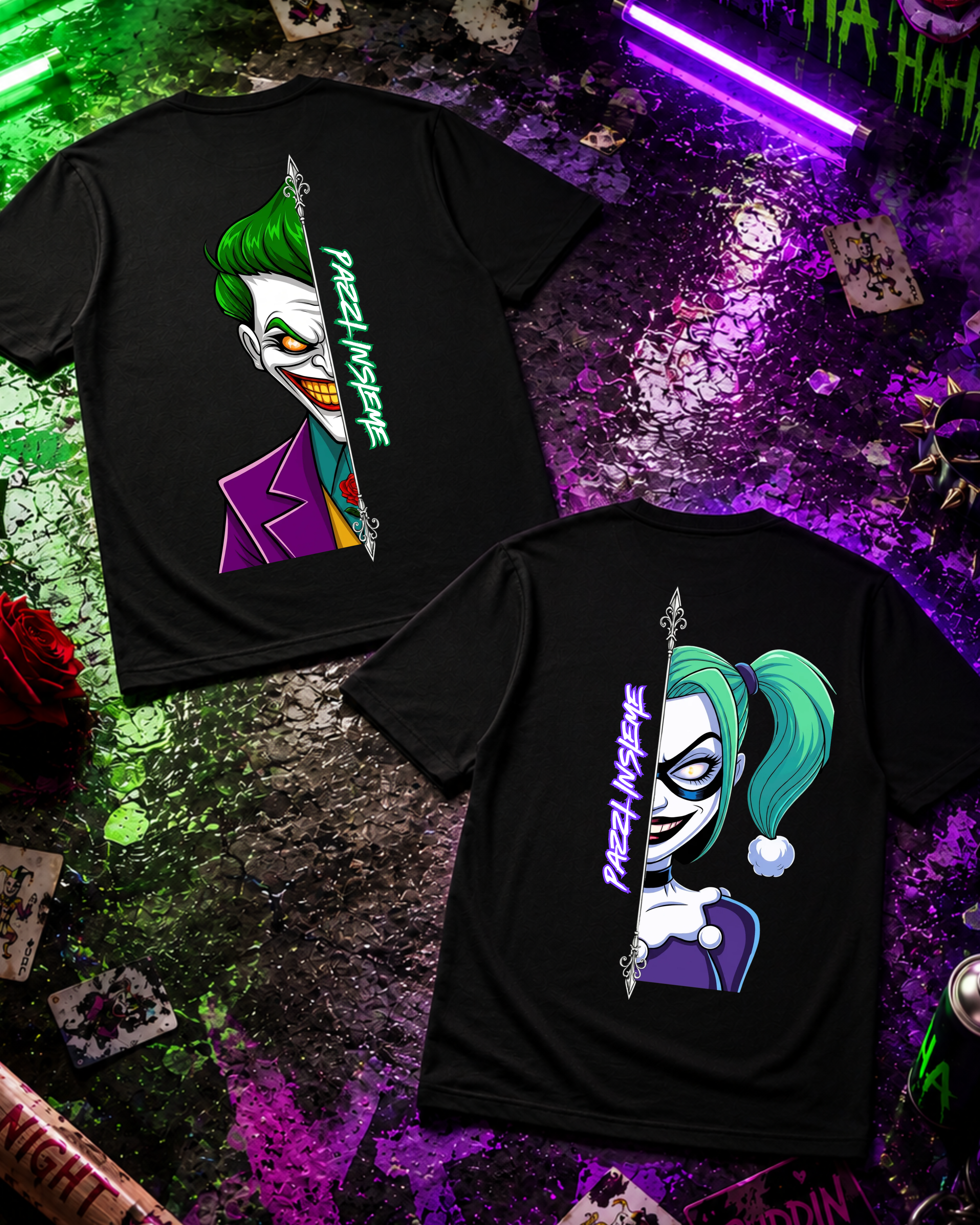 Pazzi Insieme Cartoon - Couple Shirt Bundle