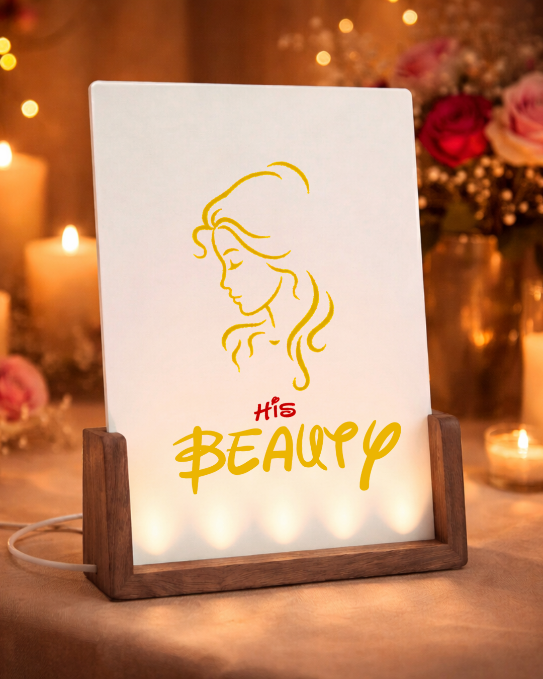 His Beauty - illuminated picture frame ENG.