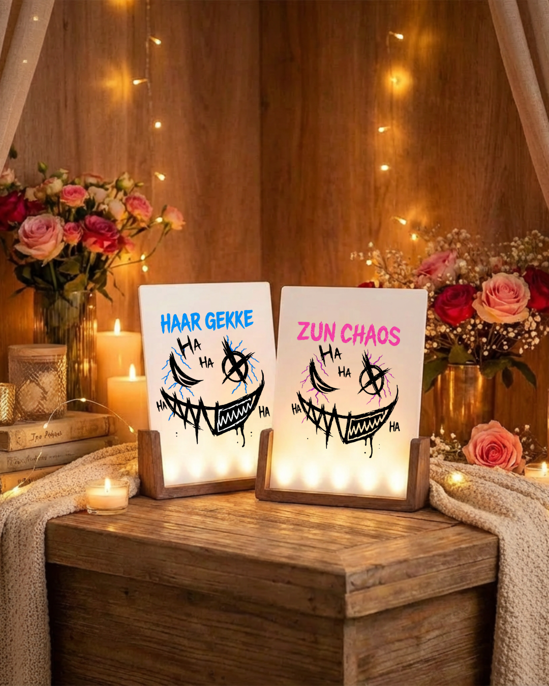 Chaos & Gekke - illuminated Picture Frame NL.