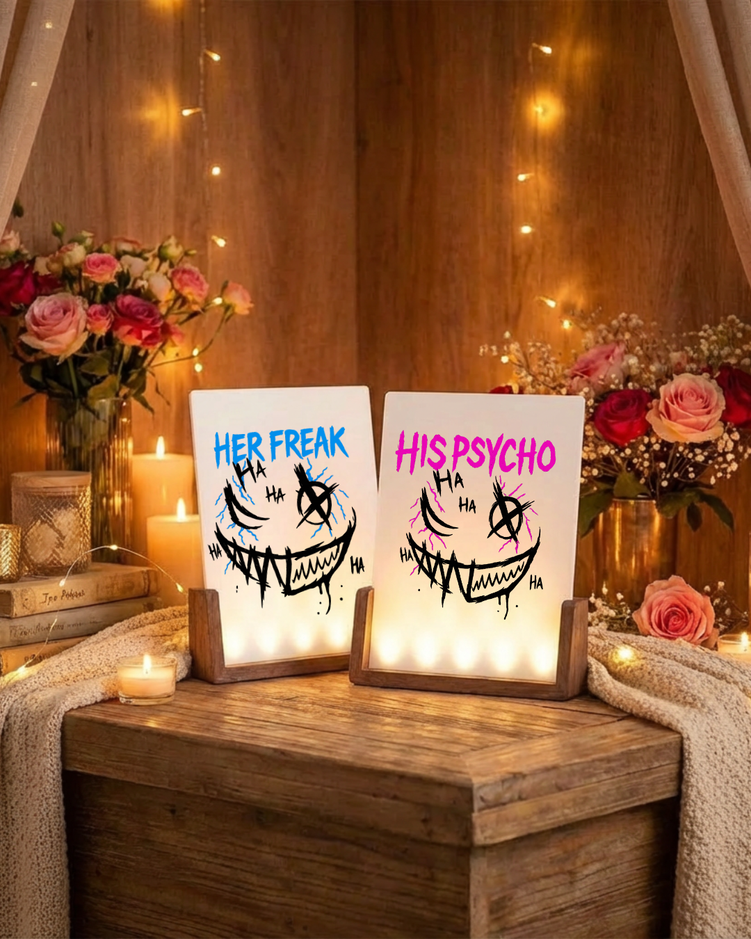 Freak & Psycho - illuminated Picture frame ENG. ***