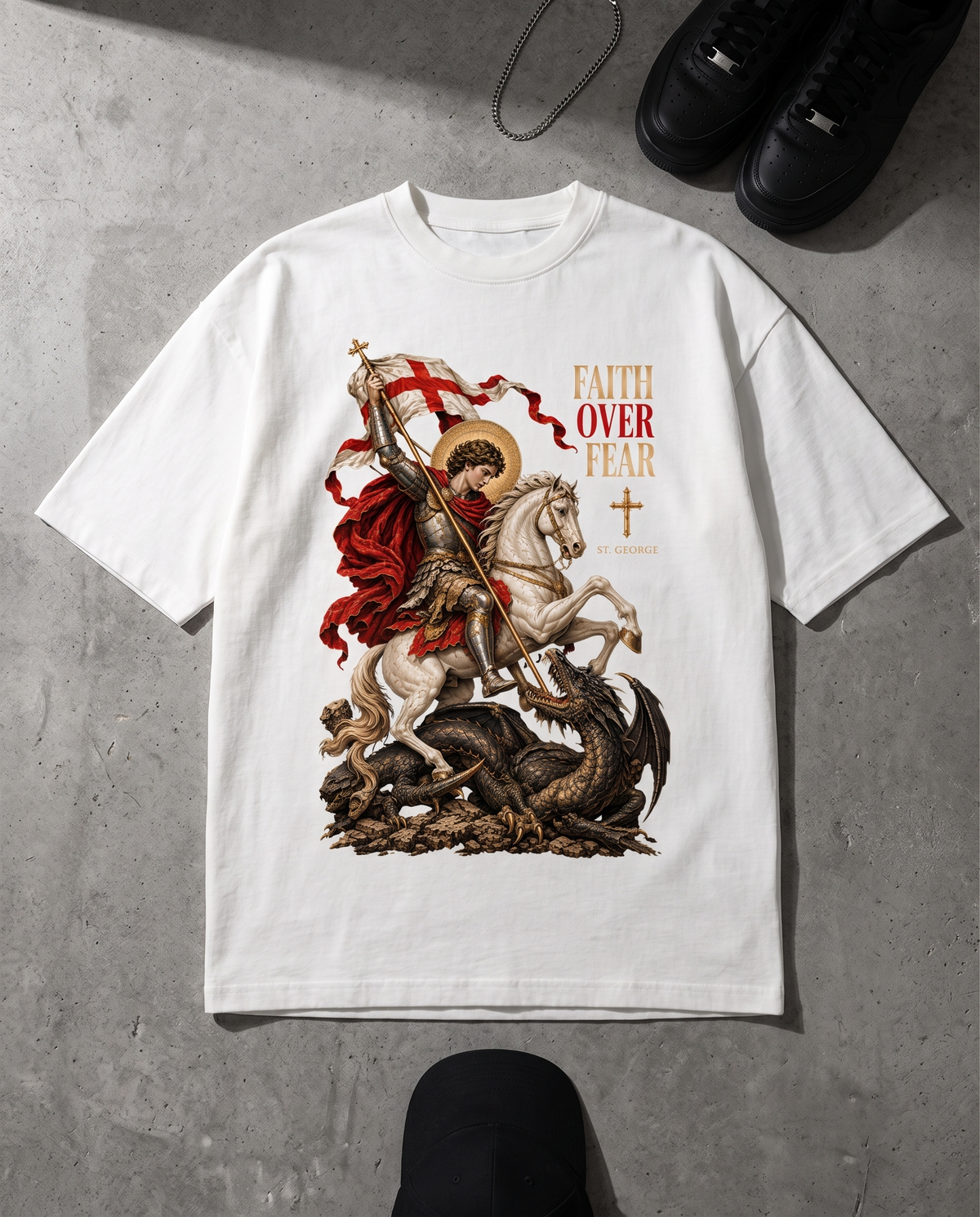 FAITH OVER FEAR - OVERSIZED TEE