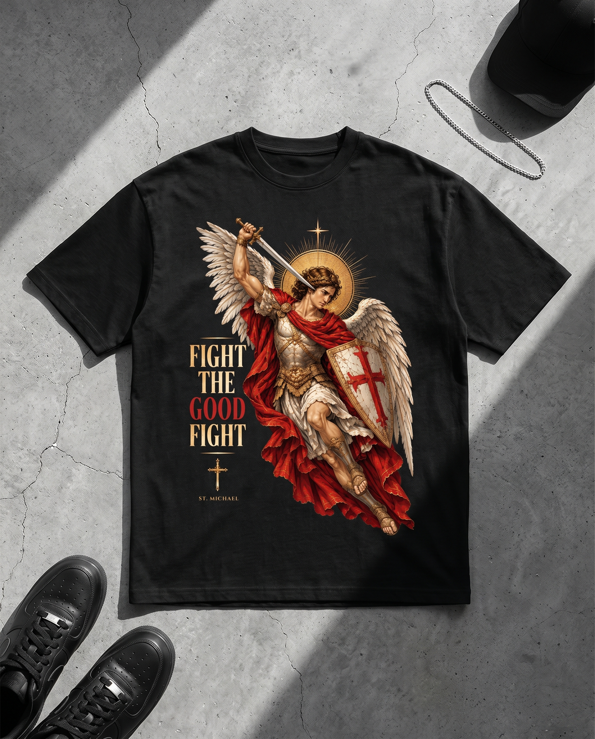 FIGHT THE GOOD FIGHT - OVERSIZED TEE