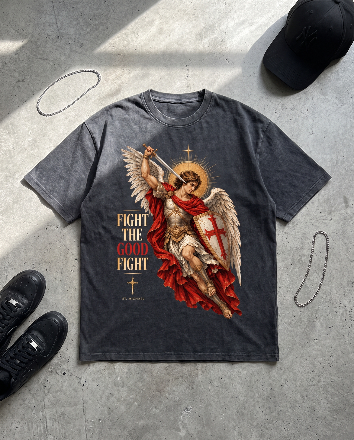 FIGHT THE GOOD FIGHT - OVERSIZED TEE