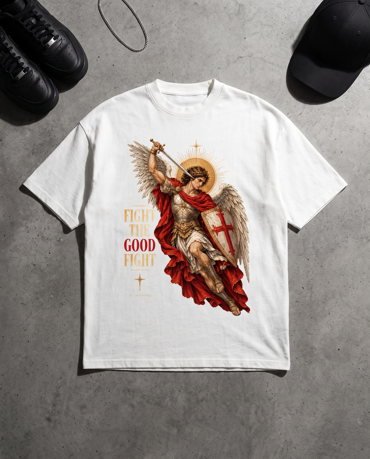 FIGHT THE GOOD FIGHT - OVERSIZED TEE