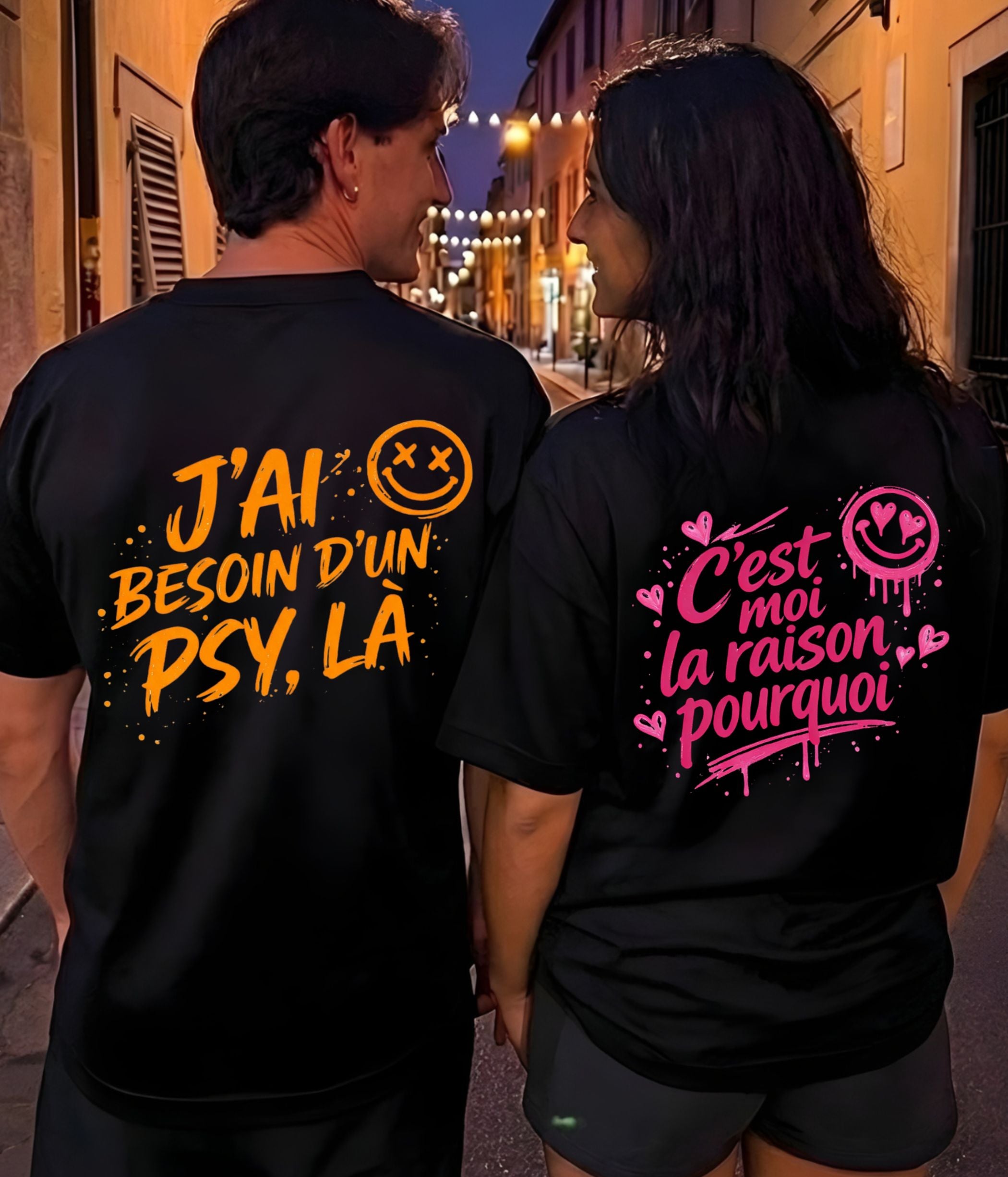 thérapie / raison  - Couple Shirt Bundle