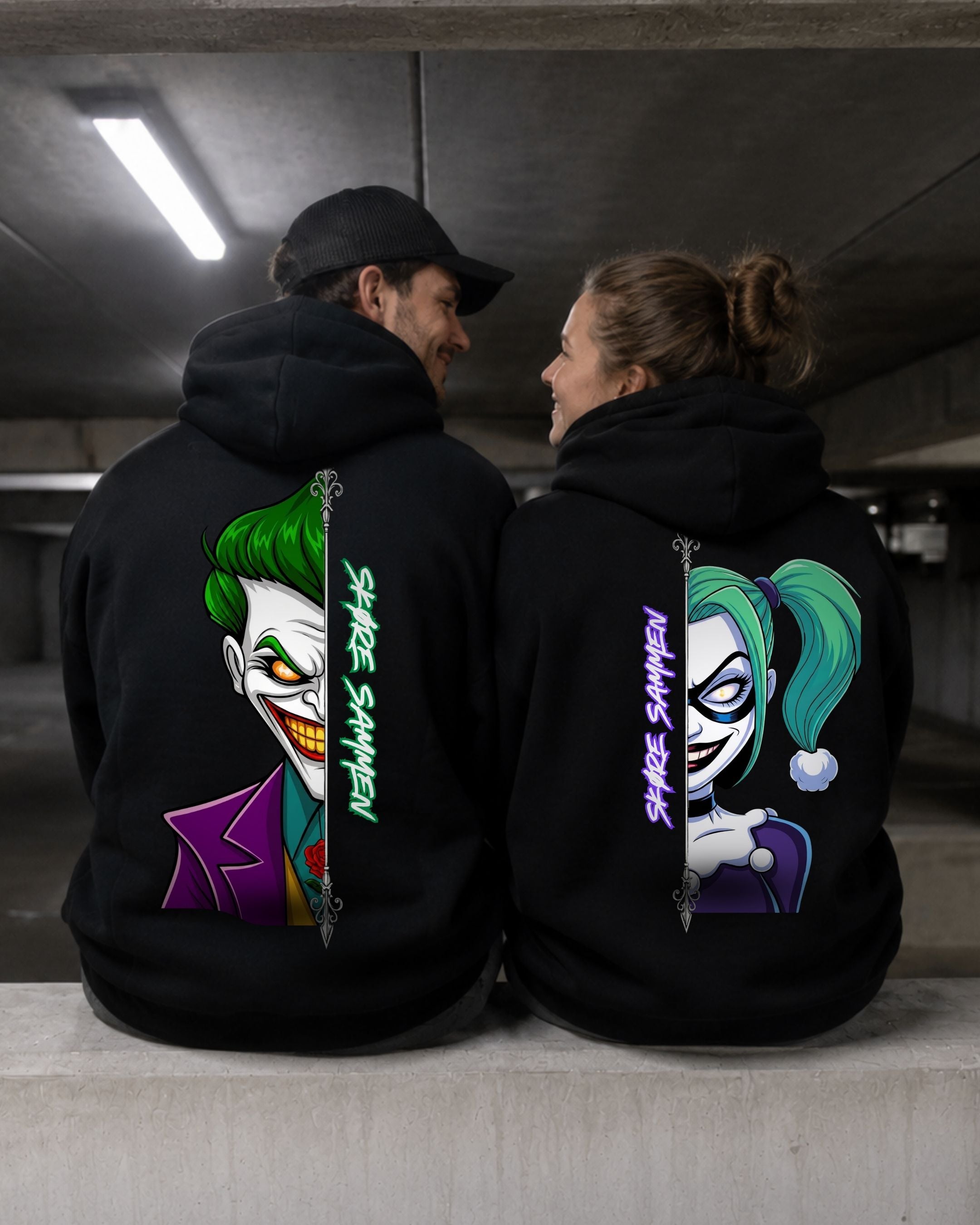 Skore Sammen Cartoon - Couple Hoodie Bundle