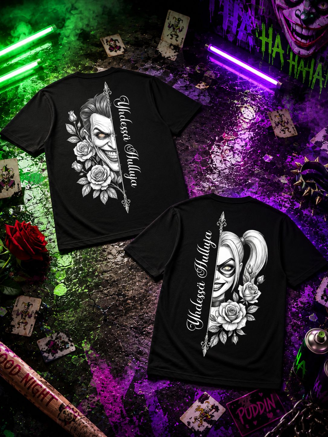 Yhdessä hulluja - Couple Shirt Bundle