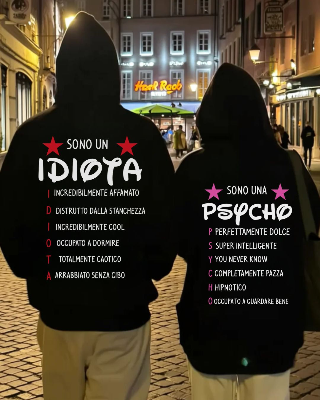 Idiota &  Psycho - Cuddle Hoodie Bundle Outfit ITA.