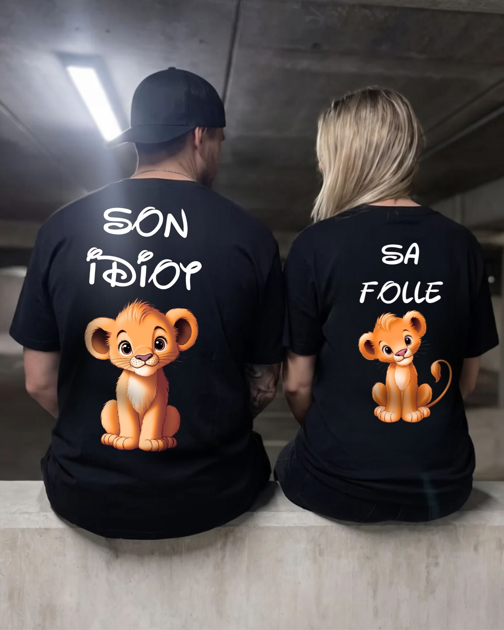 Sa Folle / Son Idiot Lionceau - Couple Shirt Bundle