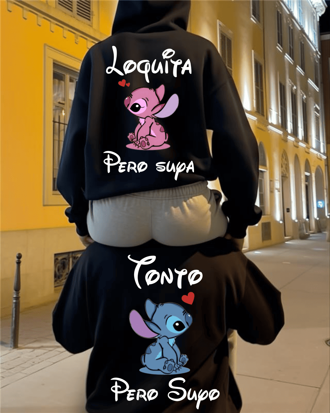 Laquita / Tonto  - Couple Hoodie ESP.