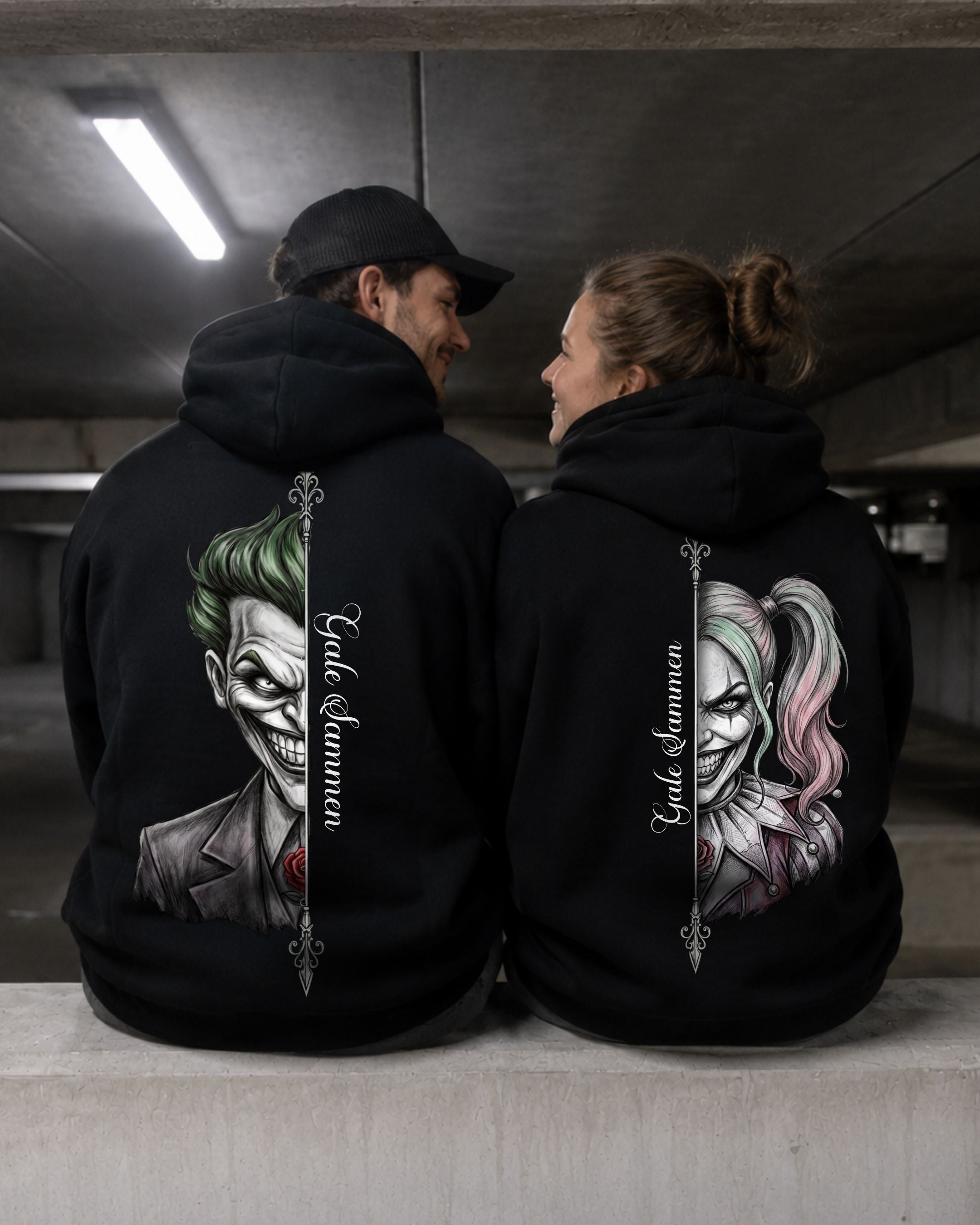 Galle Sammen Cartoon - Couple Hoodie Bundle