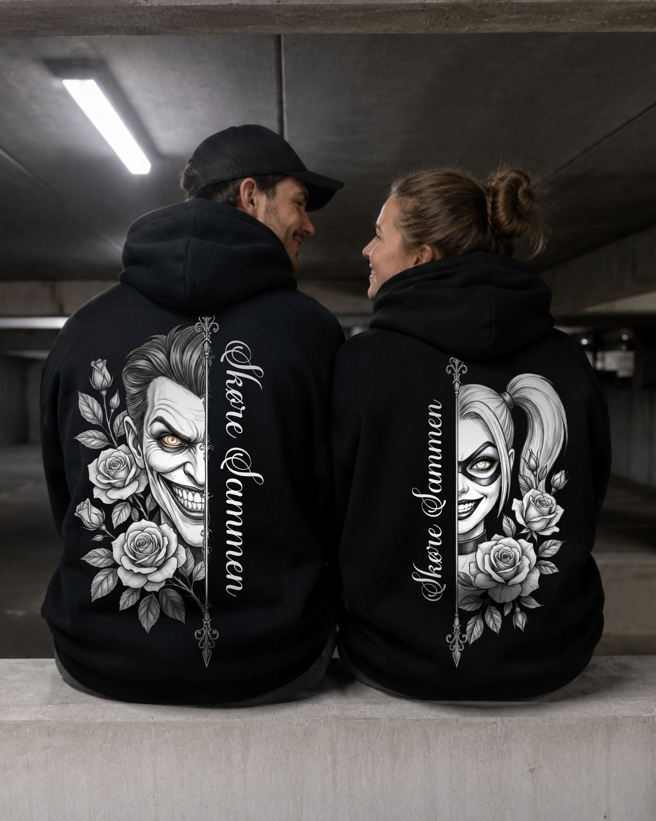 Skore Sammen B&W - Couple Hoodie Bundle