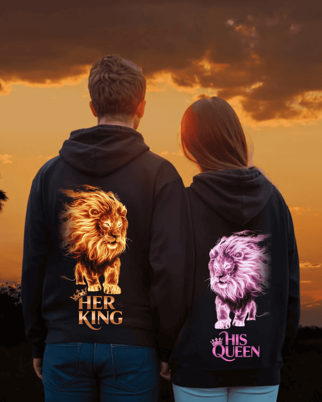 Lion King & Queen - Cuddle Hoodie Bundle***