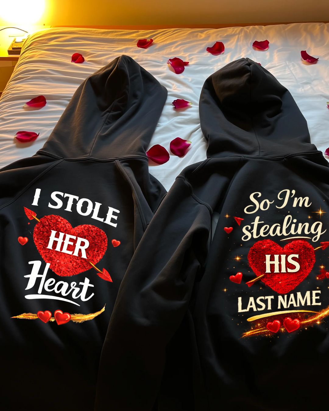 stole heart / his Name - Cuddle Hoodie Bundle