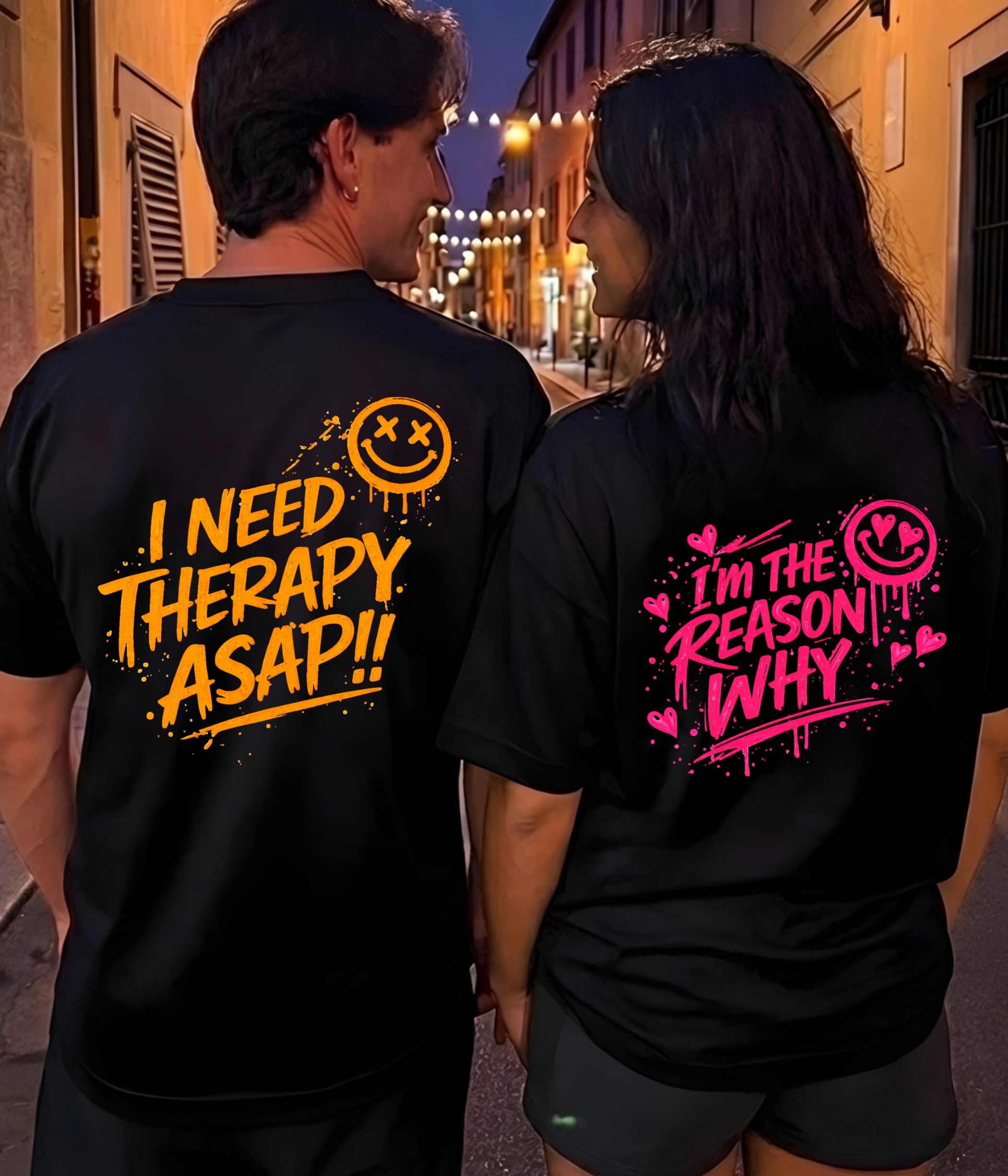 Therapy / Reason - Couple Shirt Bundle
