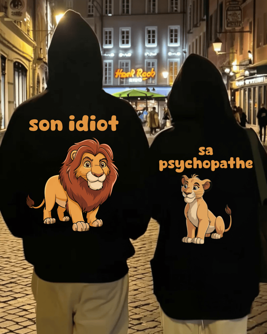 Idiot psychopathe lion 2 - Cuddle Hoodie Bundle FR.