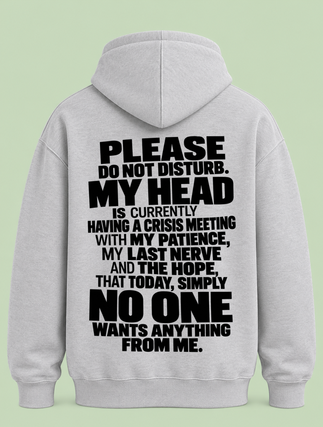 do not disturb - Hoodie Unisex Backprint