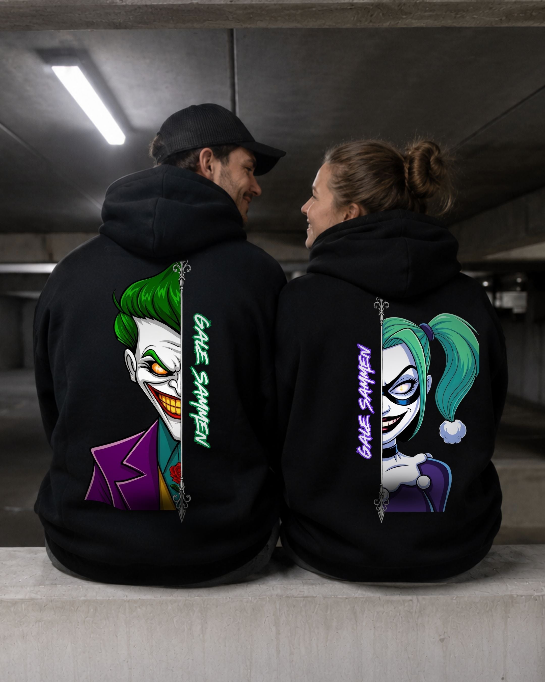 Gale Sammen Cartoon - Couple Hoodie Bundle
