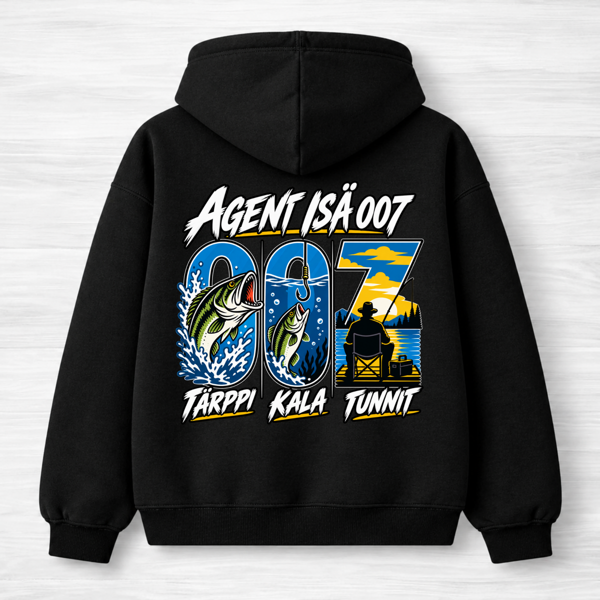 Agent Isä - Hoodie Unisex Backprint