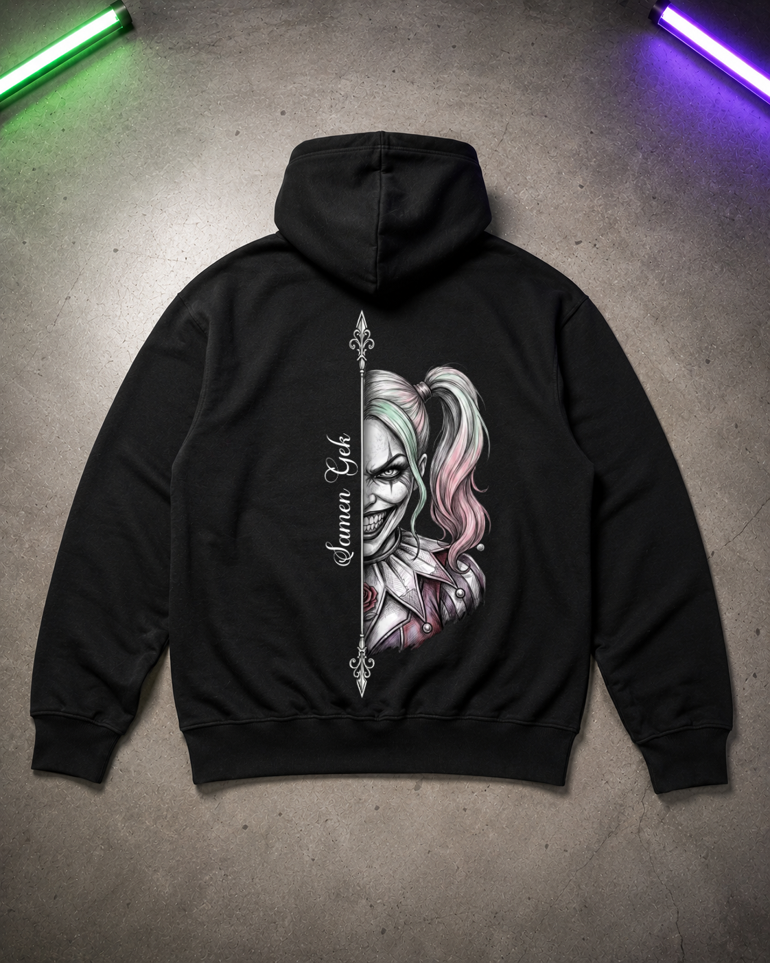 Samen Gek 1 - Hoodie Unisex Backprint ***