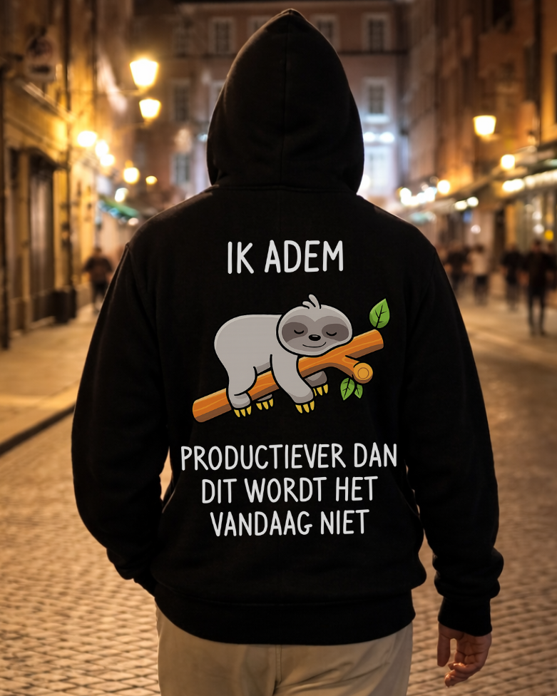 Ik Adem - Hoodie Unisex Backprint NL.