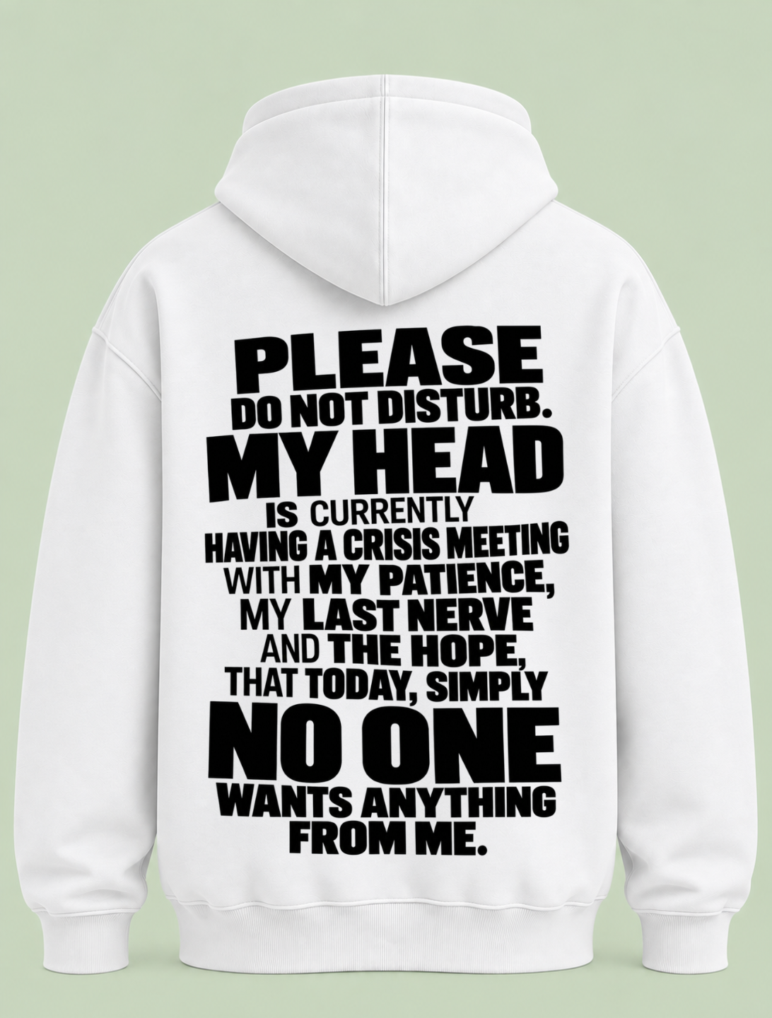 do not disturb - Hoodie Unisex Backprint