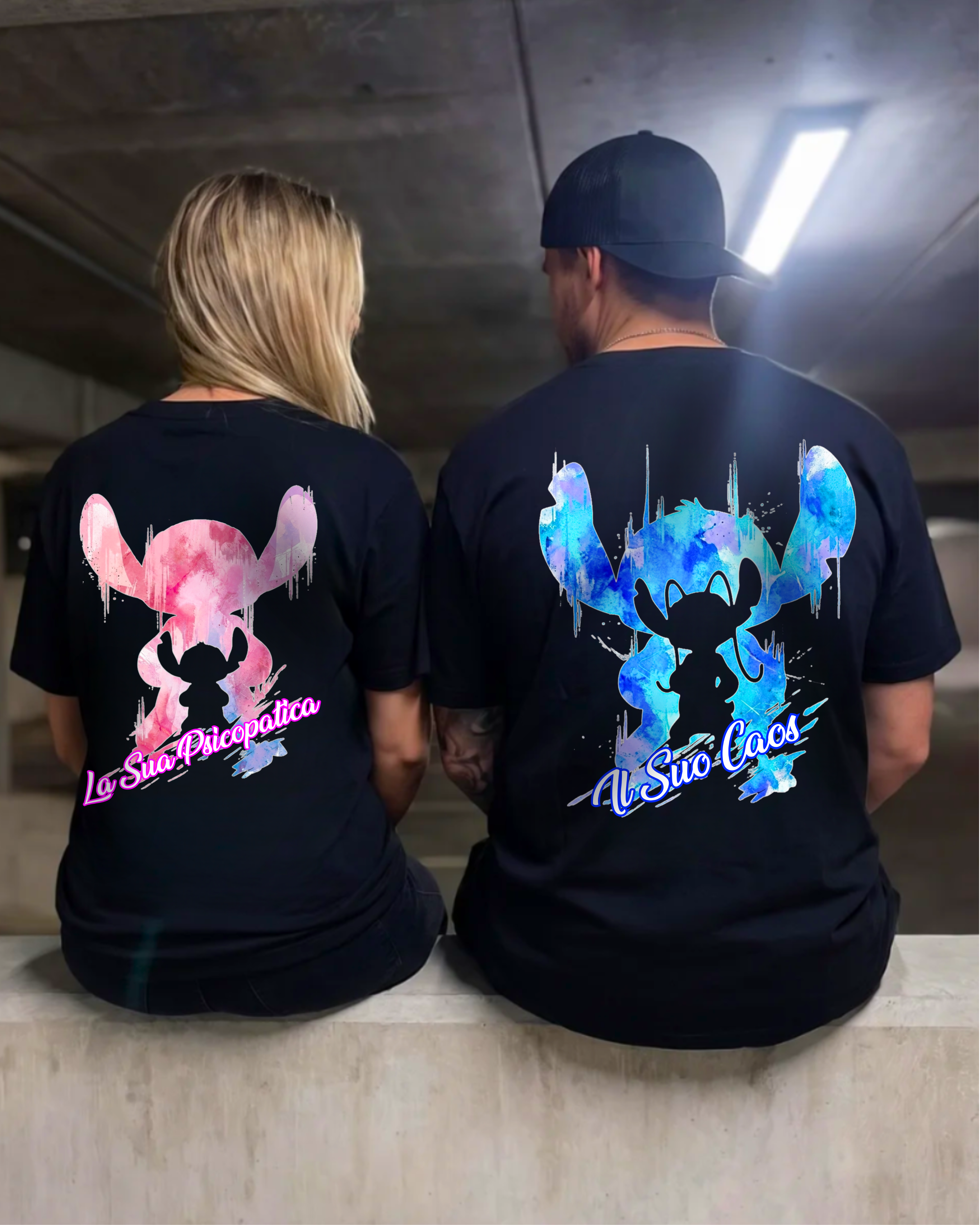 Caos / Psicoaptica Silhouette - Couple Shirt Bundle