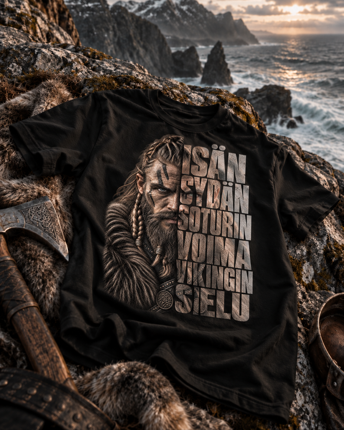 Viikinki-Isä - Premium Shirt Unisex