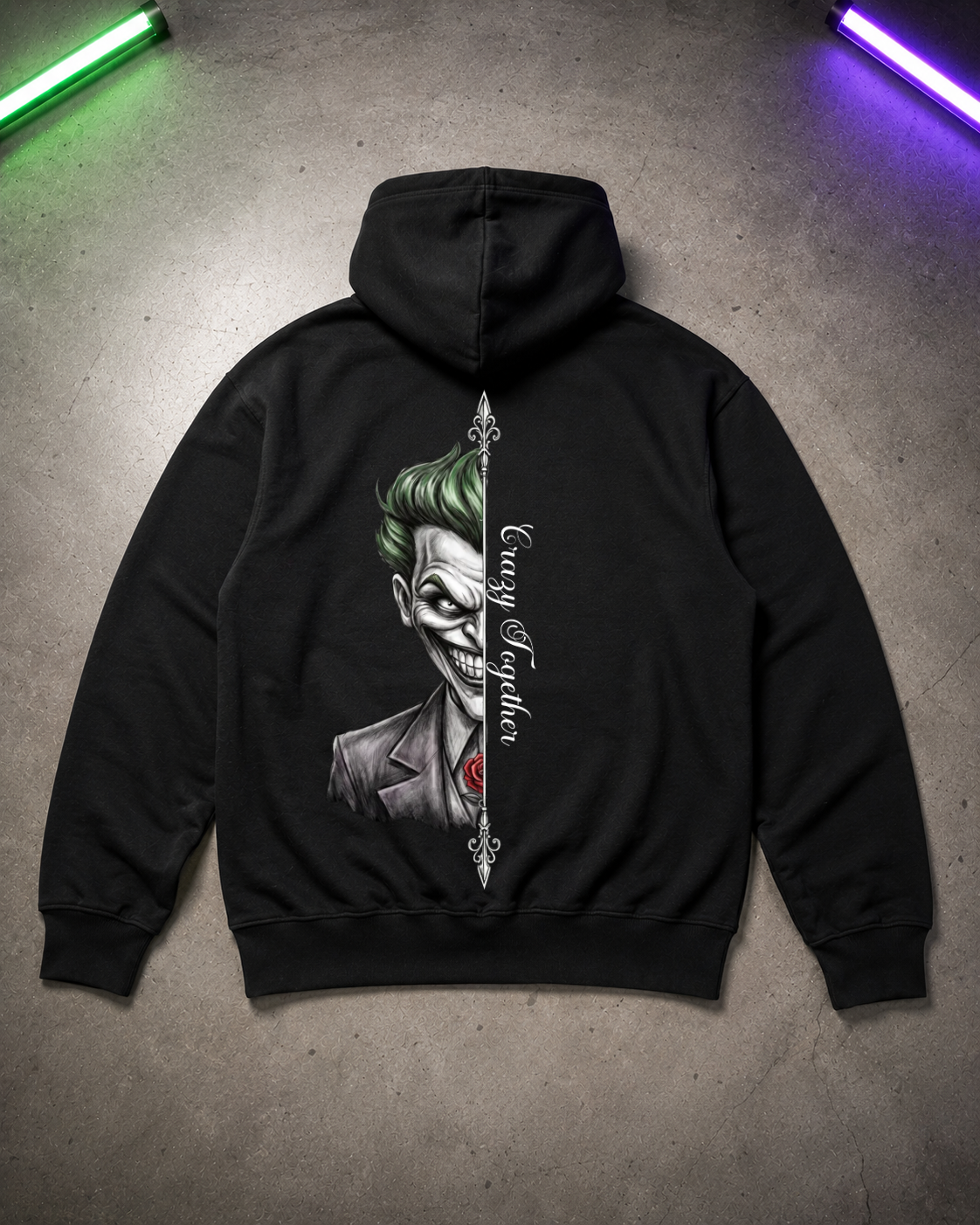 Crazy together 2 - Hoodie Unisex Backprint ***