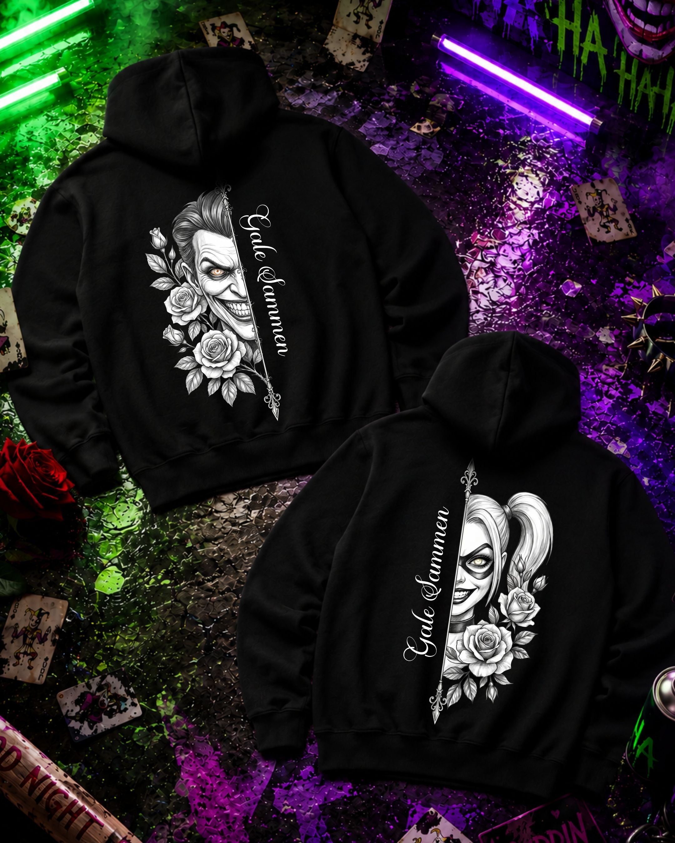 Gale Sammen B&W - Couple Hoodie Bundle